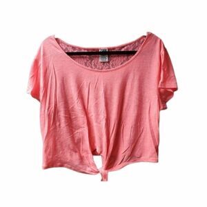 PINK VICTORIA'S SECRET CORAL CROP TOP